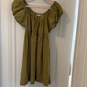 Doen Scoop Neck Mini Dress